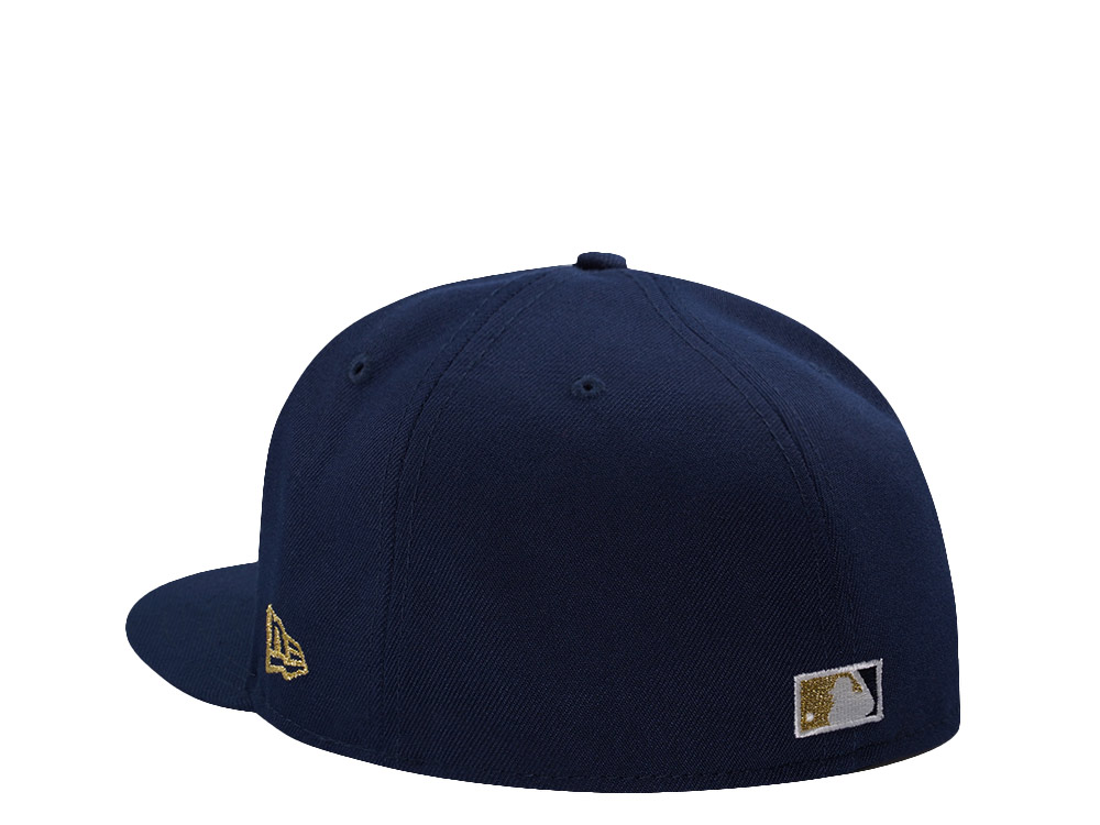 New Era Atlanta Braves World Series 1995 Skull Ocean Blue Prime Edition 59Fifty Fitted Hat