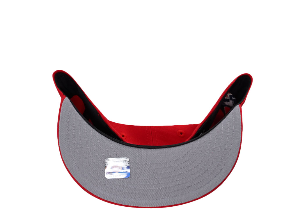 New Era Houston Texans Script Scarlet Prime Edition 59Fifty Fitted Hat