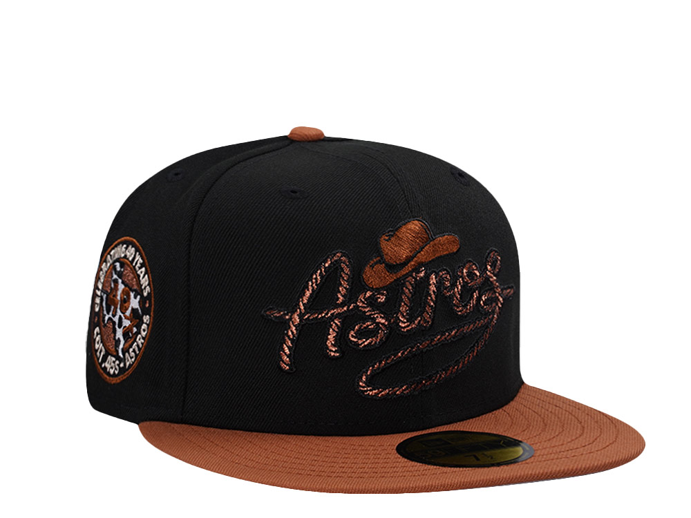 New Era Houston Astros 40th Anniversary Black Prime Edition 59Fifty Fitted Hat
