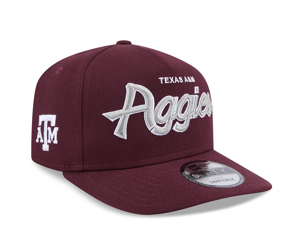 New Era Texas A&M Aggies Maroon 9Fifty A Frame Snapback Hat