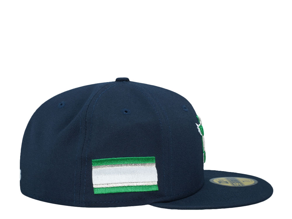 New Era Philadelphia Eagles Navy Throwback Prime Edition 59Fifty Fitted Hat