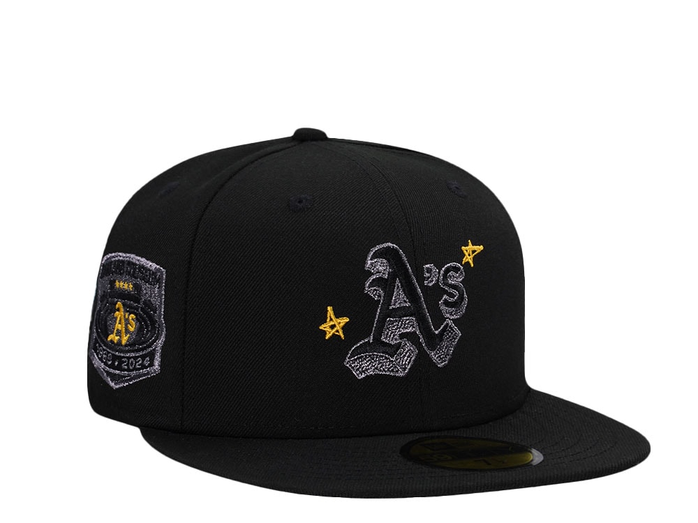 New Era Oakland Athletics Coliseum Stadium Star Black Prime Edition 59Fifty Fitted Hat