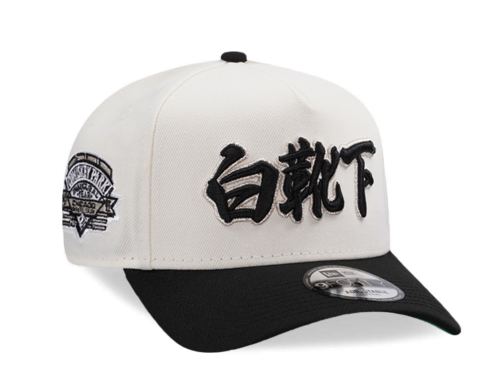 New Era Chicago White Sox Comiskey Park Kanji Chrome Two Tone Edition 9Forty A Frame Snapback Hat