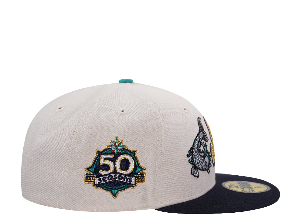 New Era Seattle Mariners 50th Anniversary Koi Chrome Two Tone Edition 59Fifty Fitted Hat