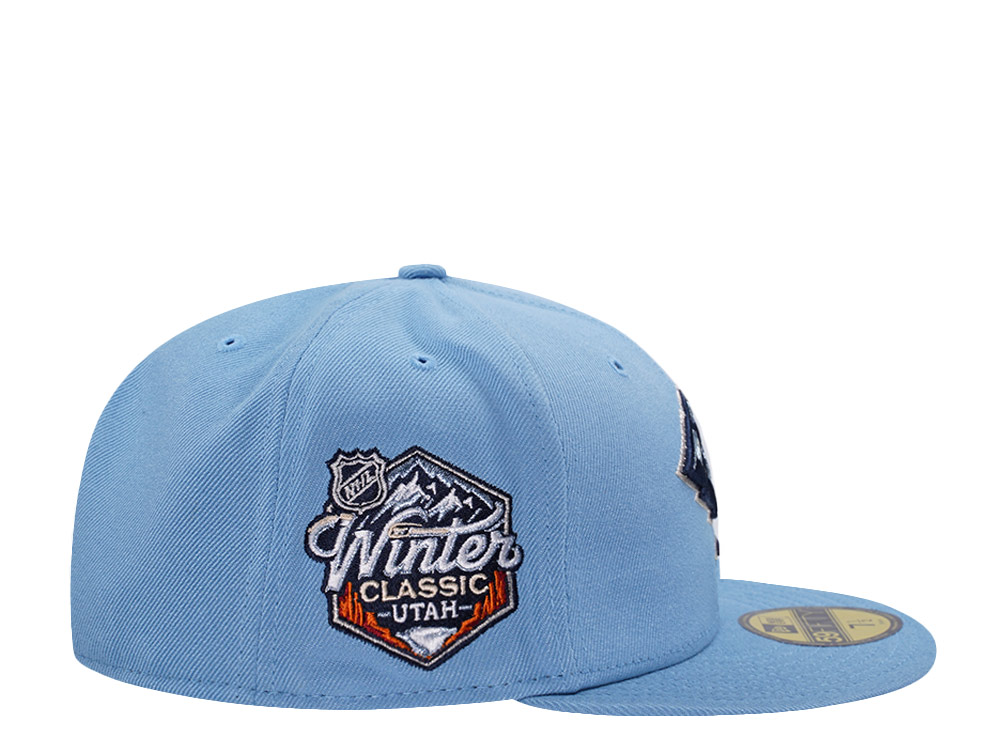 New Era Utah Mammoth Winter Classics 2026 Sky Blue Prime Edition 59Fifty Fitted Hat
