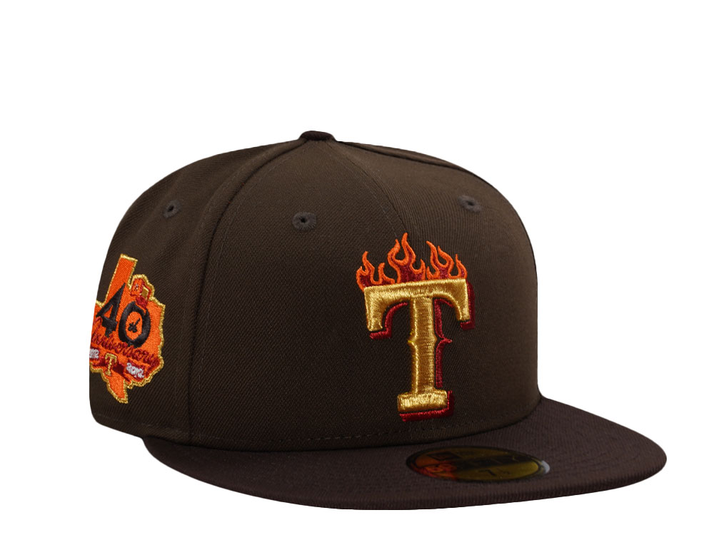 New Era Texas Rangers 40th Anniversary Walnut Two Tone Edition 59Fifty Fitted Hat