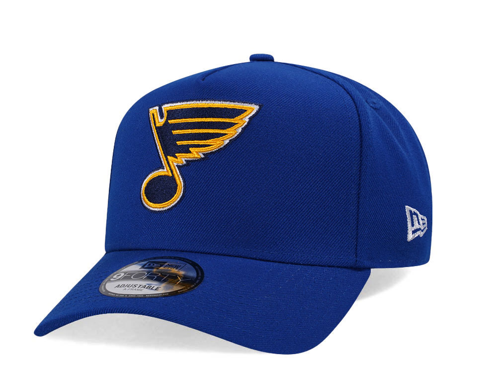 New Era St. Louis Blues Blue Classic 9Forty A Frame Snapback Hat