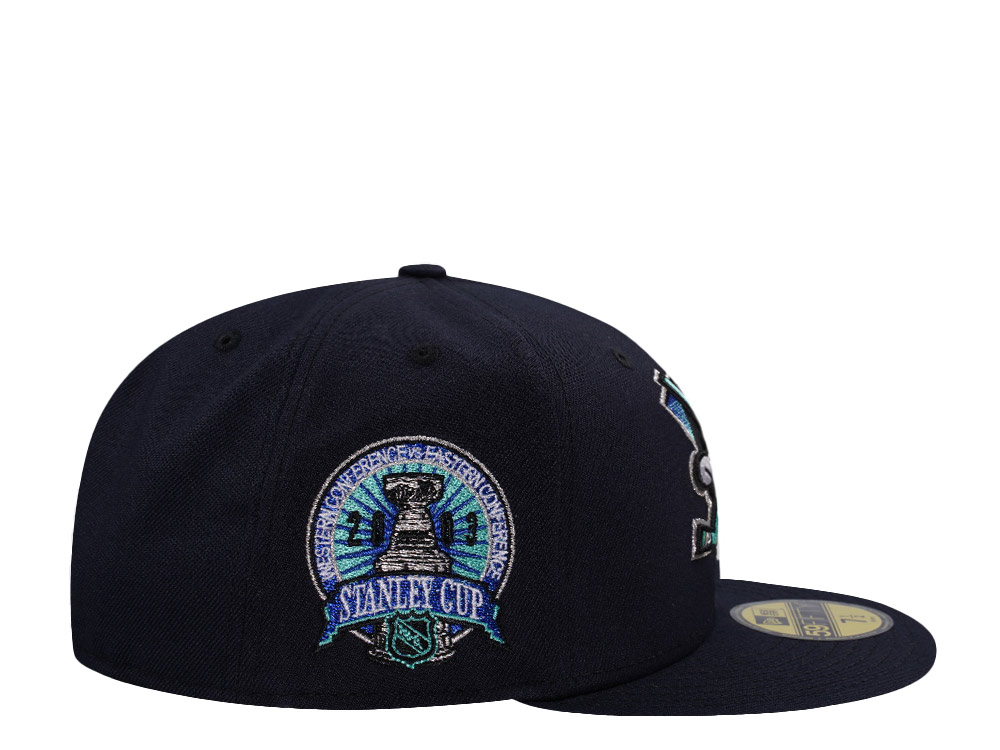 New Era Anaheim Ducks Stanley Cup 2003 Ocean Blue Prime Edition 59Fifty Fitted Hat