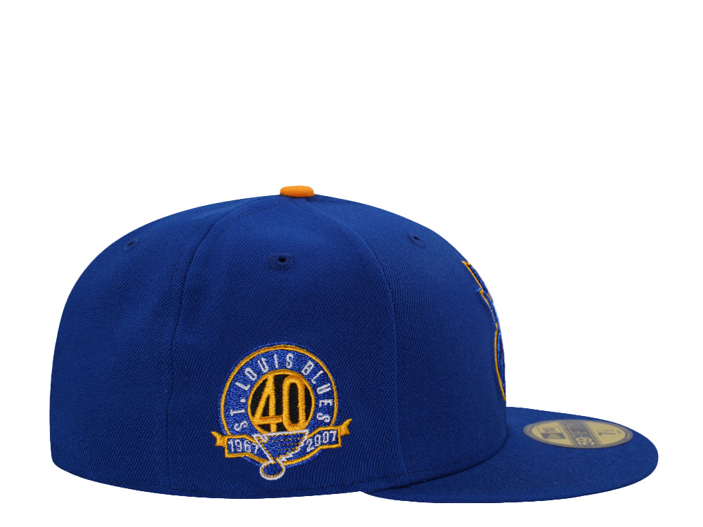 New Era St. Louis Blues 40th Anniversary Blue Prime Edition 59Fifty Fitted Hat