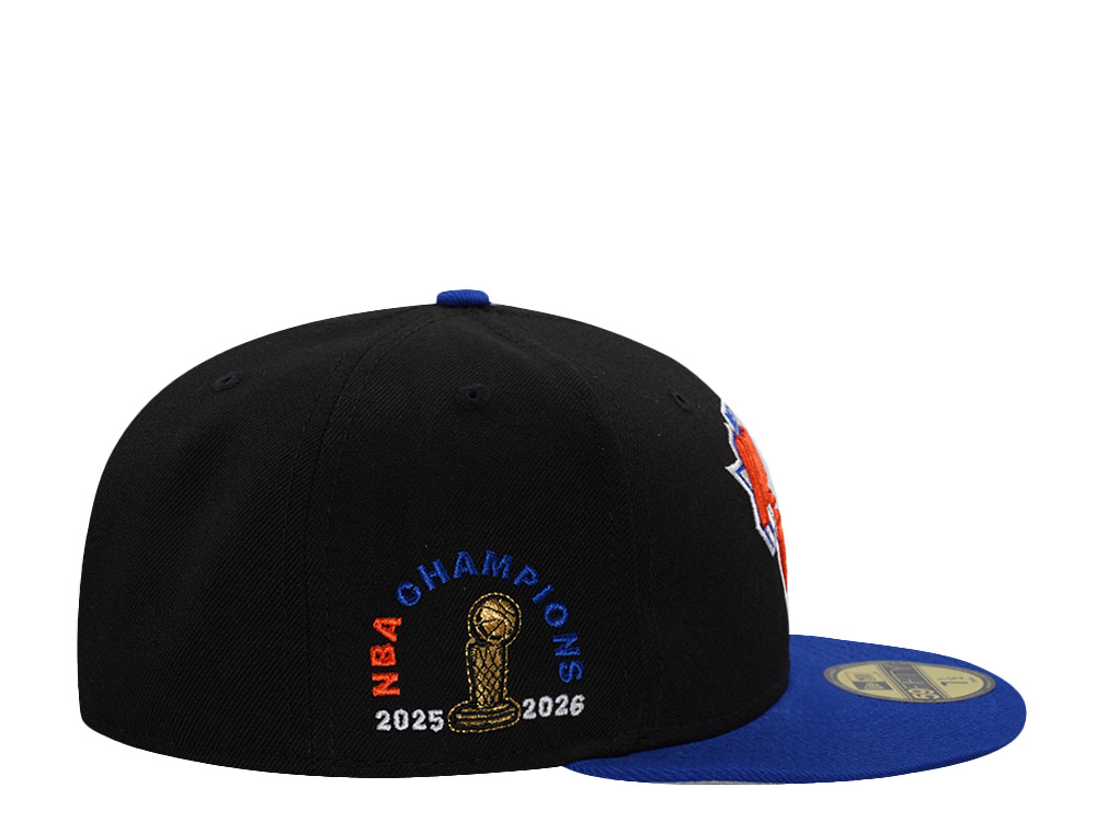 New Era New York Knicks NBA Champions 25-26 Black Two Tone Edition 59Fifty Fitted Hat