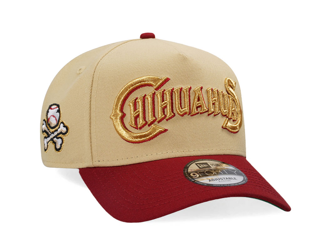 New Era El Paso Chihuahuas Vegas Gold Two Tone Edition 9Forty A Frame Snapback Hat