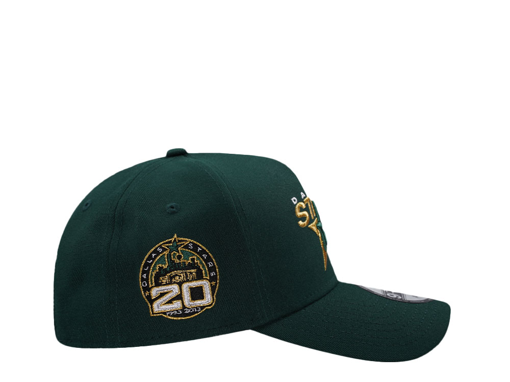 New Era Dallas Stars 20th Anniversary Dark Green Edition 9Forty A Frame Snapback Hat