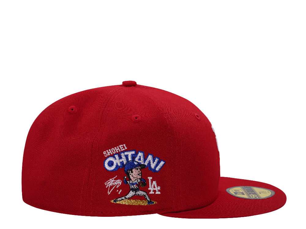 New Era Los Angeles Dodgers Ohtani Scarlet Prime Edition 59Fifty Fitted Hat