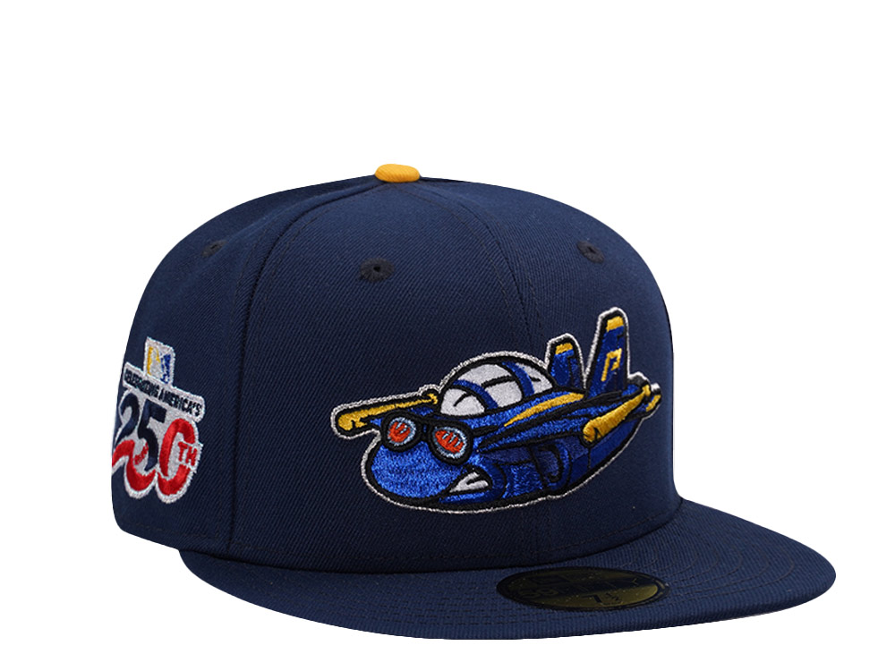 New Era Pensacola Blue Wahoos 250th Anniversary Ocean Blue Two Tone Edition 59Fifty Fitted Hat