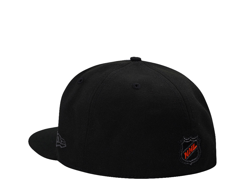 PRE-ORDER New Era Anaheim Ducks 10th Anniversary Blackout Prime Edition 59Fifty Fitted Hat