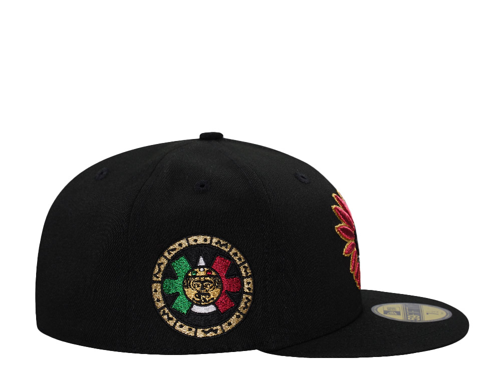 New Era Mexico Aztec Metallic Black Prime Edition 59Fifty Fitted Hat