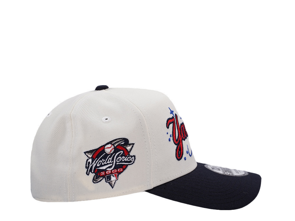 New Era New York Yankees World Series 2000 Chrome Two Tone Edition 9Forty A Frame Snapback Hat