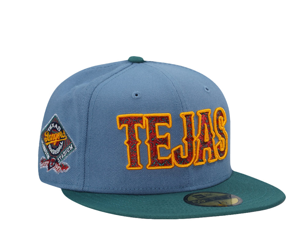 New Era Texas Rangers Arlington Stadium Blue Fade Two Tone Edition 59Fifty Fitted Hat