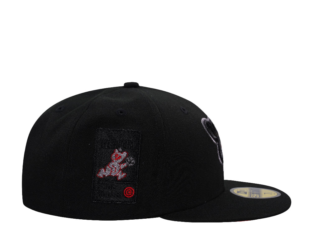 New Era Chicago Cubs Stay Alert Black Prime Edition 59Fifty Fitted Hat
