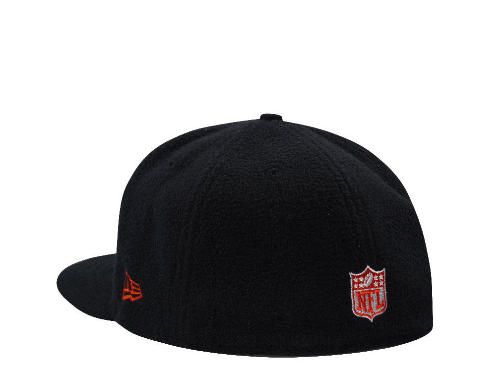 New Era Chicago Bears Team Helmet Black Prime Fleece Edition 59Fifty Fitted Hat