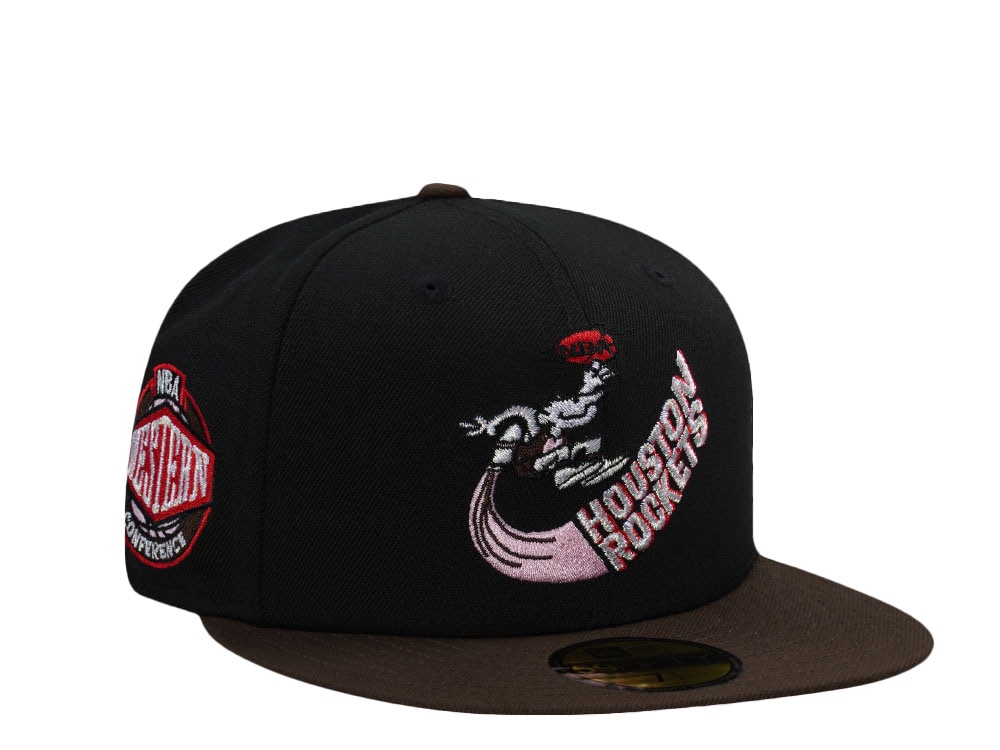 New Era Houston Rockets NBA Western Conference Black Two Tone Edition 59Fifty Fitted Hat