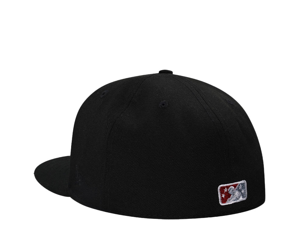 New Era Lehigh Valley IronPigs Black Throwback Edition 59Fifty Fitted Hat