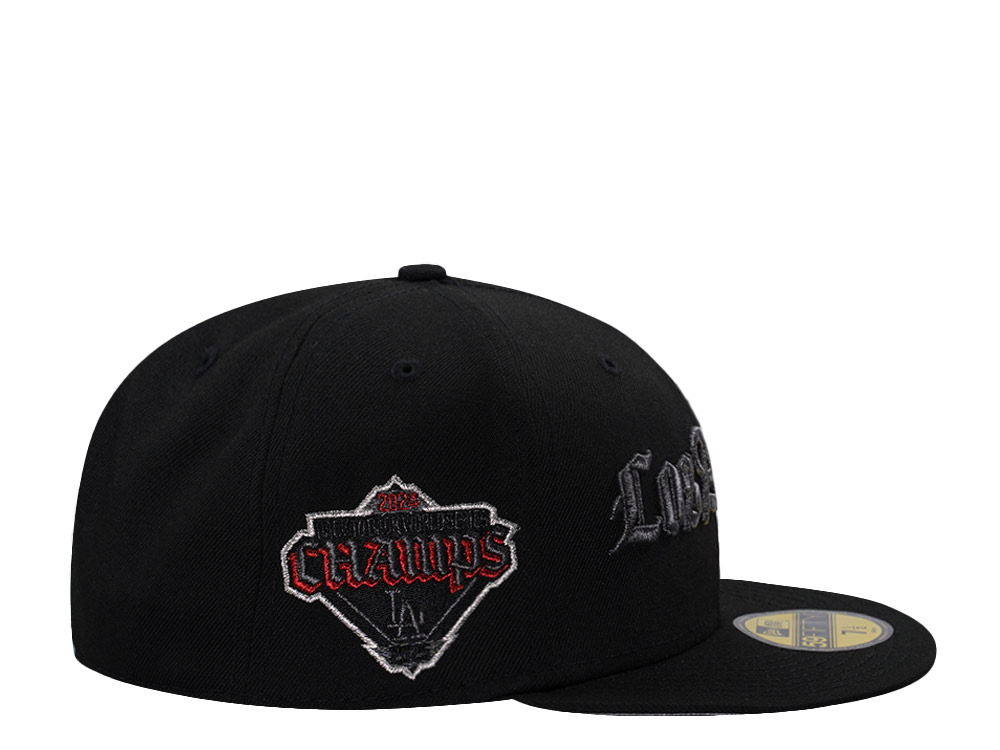 New Era Los Angeles Dodgers 24x World Series Champion Black Prime Edition 59Fifty Fitted Hat