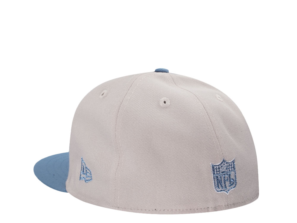 New Era Detroit Lions Stone Metallic Two Tone Edition 59Fifty Fitted Hat
