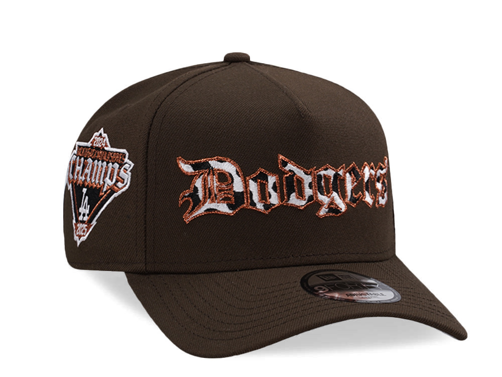 New Era Los Angeles Dodgers World Series 2025 Walnut Prime Edition 9Forty A Frame Snapback Hat
