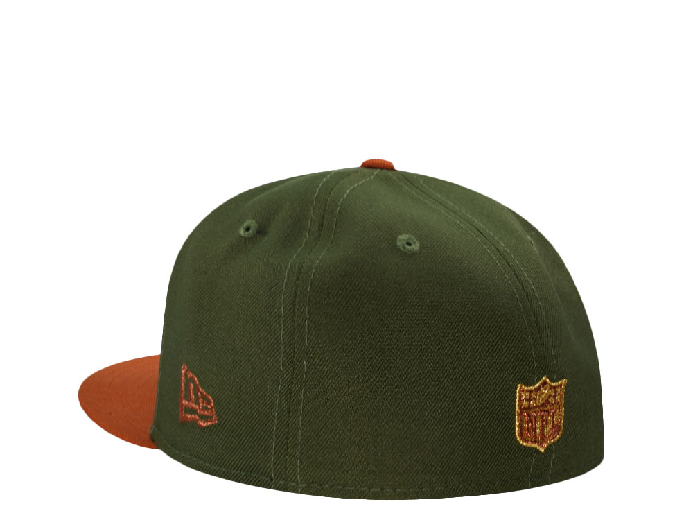 New Era Chicago Bears 100th Anniversary Green Two Tone Edition 59Fifty Fitted Hat