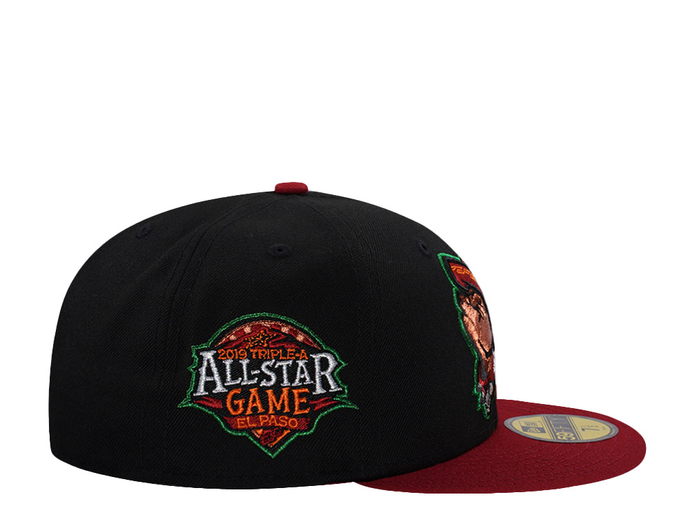 New Era El Paso Chihuahuas All Star Game 2019 Black Two Tone Edititon 59Fifty Fitted Hat