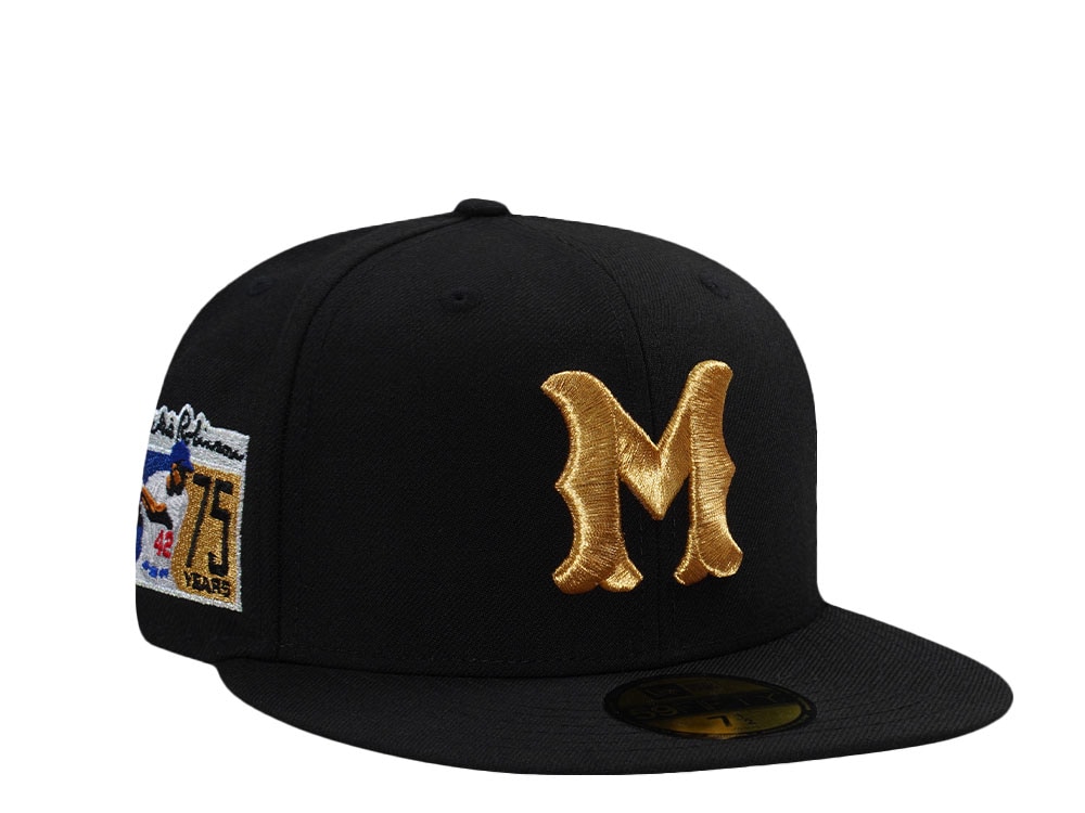 New Era Montreal Royals Jackie Robinson 75 Years Black Wool Edition 59Fifty Fitted Hat