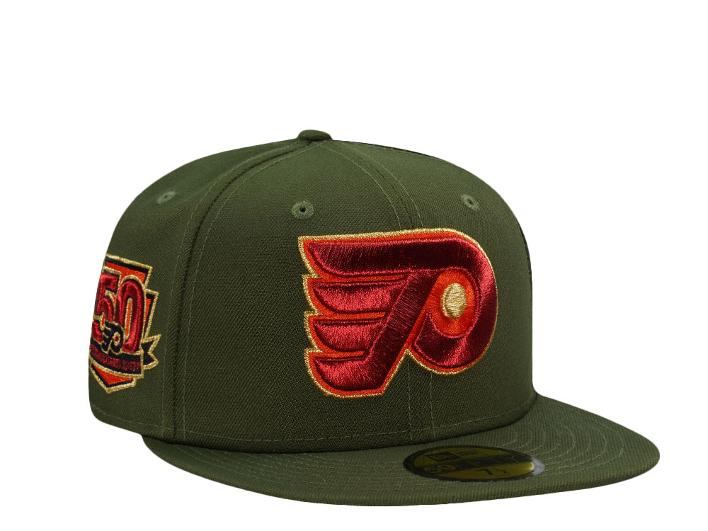 New Era Philadelphia Flyers 50th Anniversary Green Prime Edition 59Fifty Fitted Hat