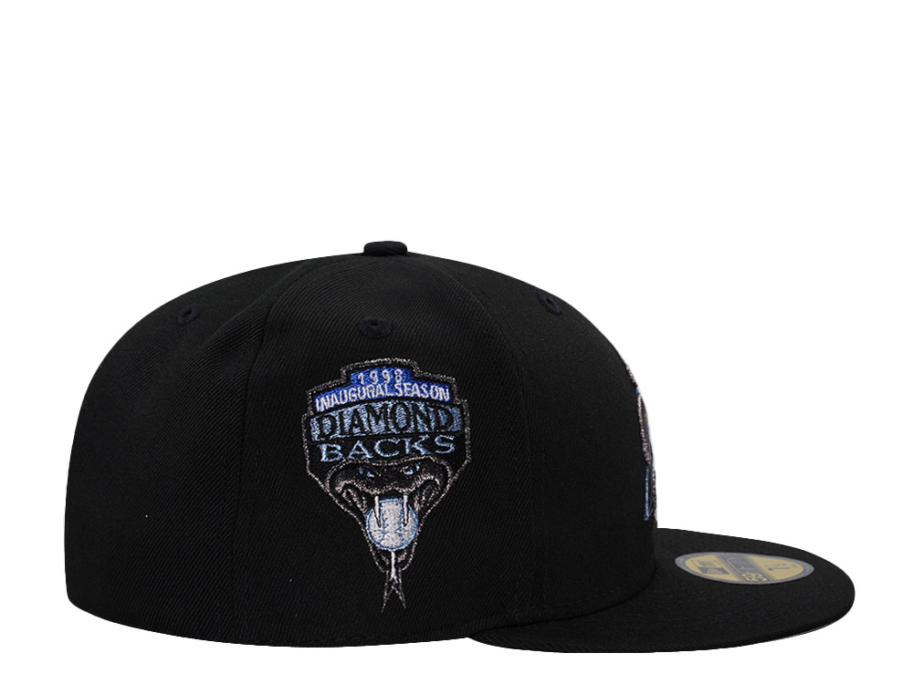 New Era Arizona Diamondbacks Inaugural Season Black Prime Edition 59Fifty Fitted Hat