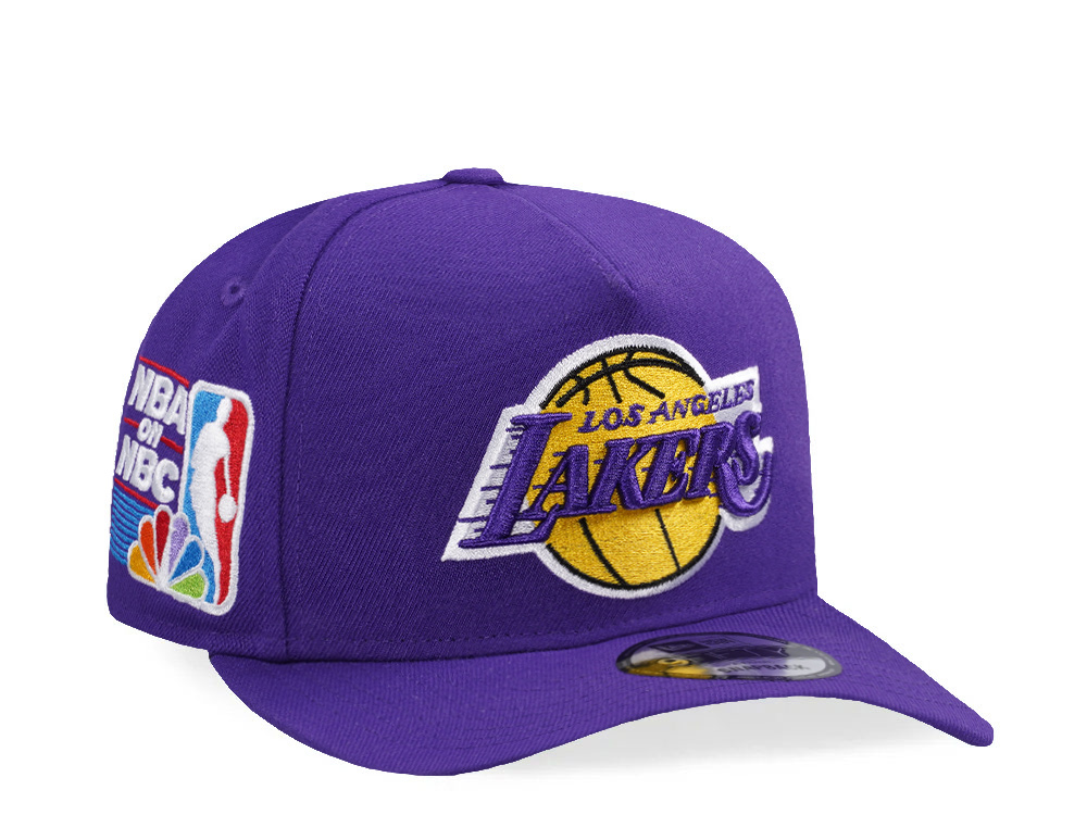 New Era Los Angeles Lakers NBA on NBC Purple Prime Edition 9Fifty A Frame Snapback Hat