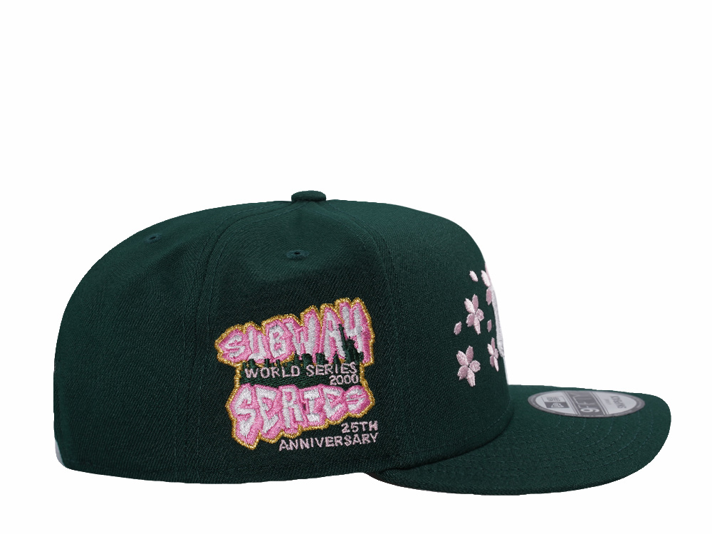 New Era New York Yankees Subway Series Sakura Dark Green Prime Edition 9Fifty A Frame Snapback Hat