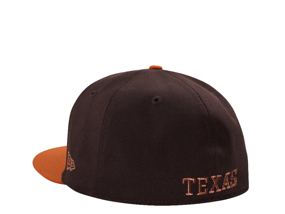 New Era Texas Longhorns National Champions 2005 Burnt Wood Two Tone Edition 59Fifty Fitted Hat