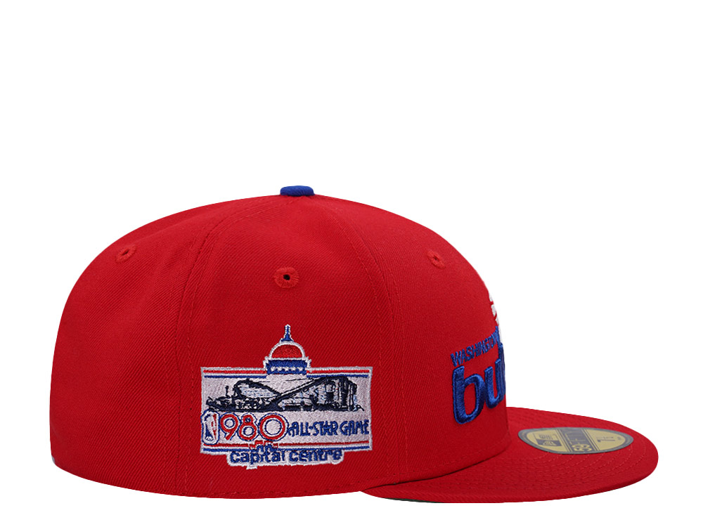 New Era Washington Bullets All Star Game 1980 Red Prime Edition 59Fifty Fitted Hat