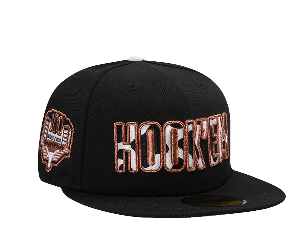 New Era Texas Longhorns Champions Black Prime Edition 59Fifty Fitted Hat