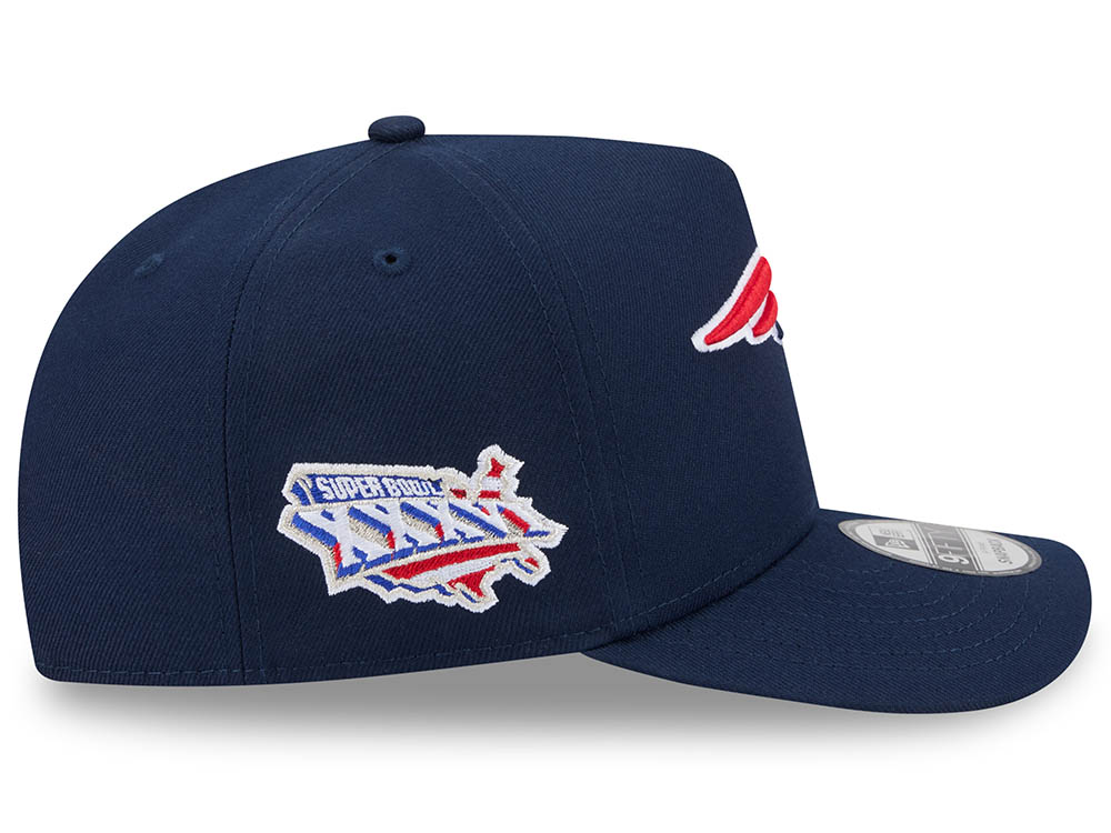 New Era New England Patriots Super Bowl XXXVI Navy 9Fifty A Frame Snapback Hat