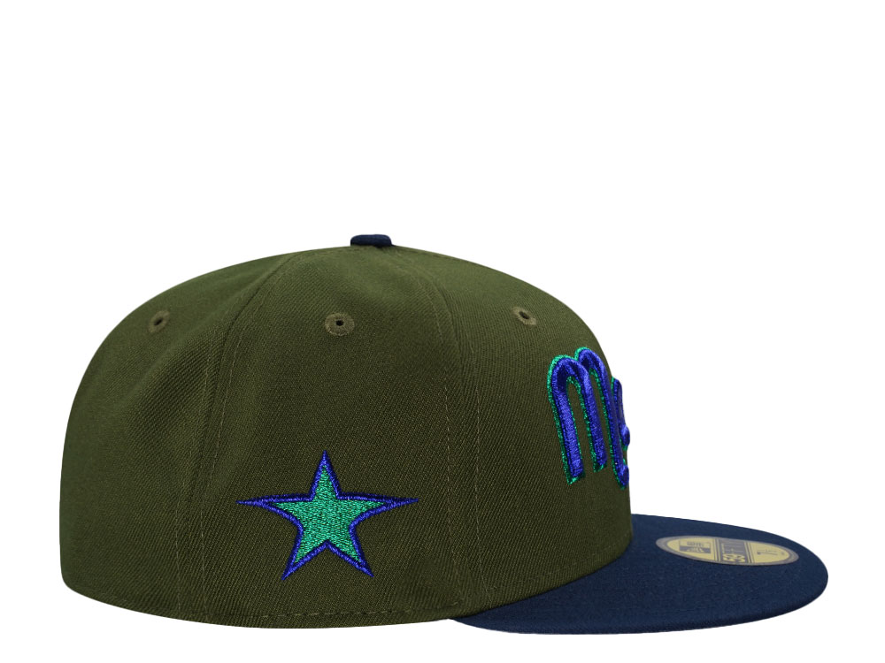 New Era Dallas Mavericks Rifle Oceanside Metallic Two Tone Edition 59Fifty Fitted Hat
