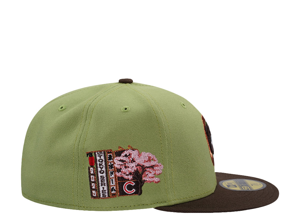 New Era Chicago Cubs Tokyo Series Matcha Two Tone Edition 59Fifty Fitted Hat