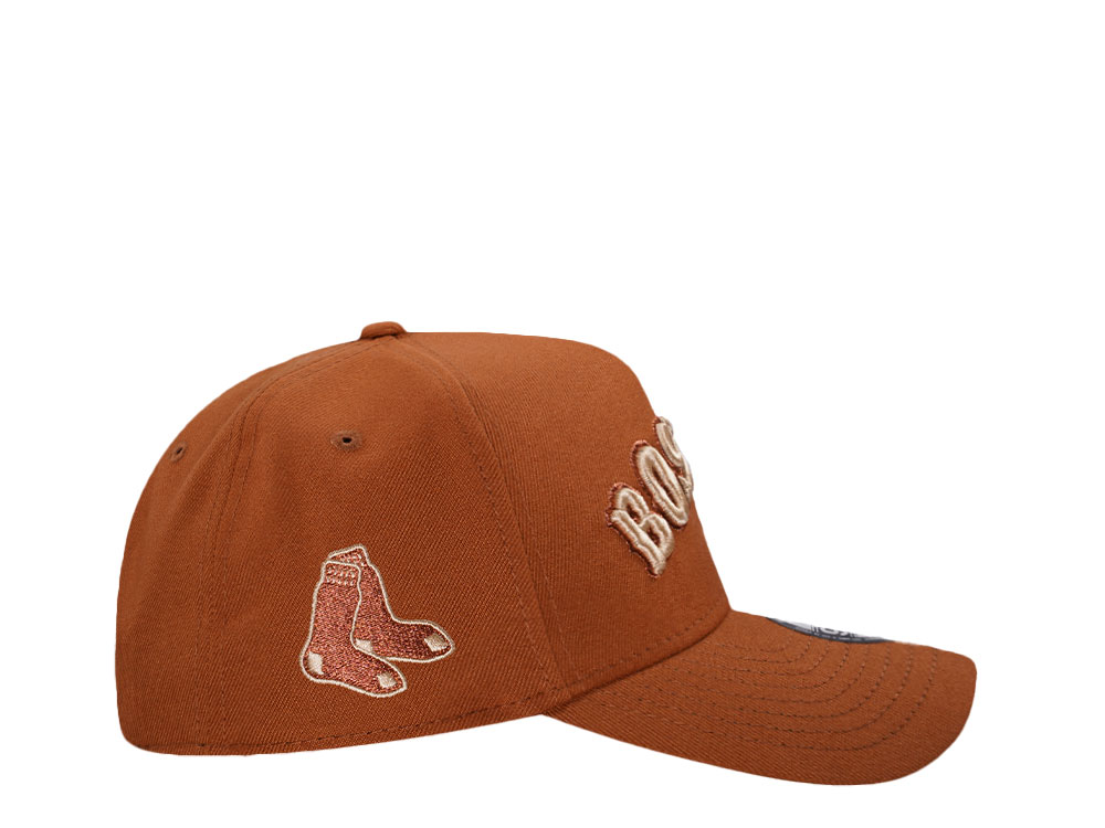New Era Boston Red Sox Earthy Copper 9Forty A Frame Snapback Hat