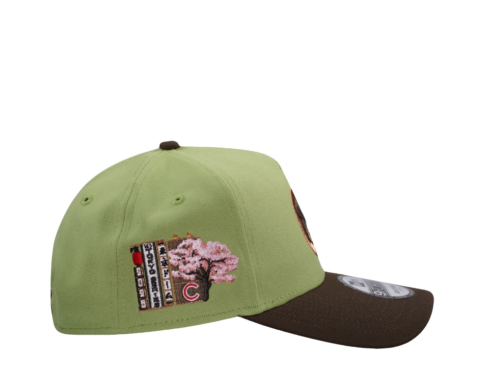 New Era Chicago Cubs Tokyo Series Matcha Two Tone Edition 9Forty A Frame Snapback Hat