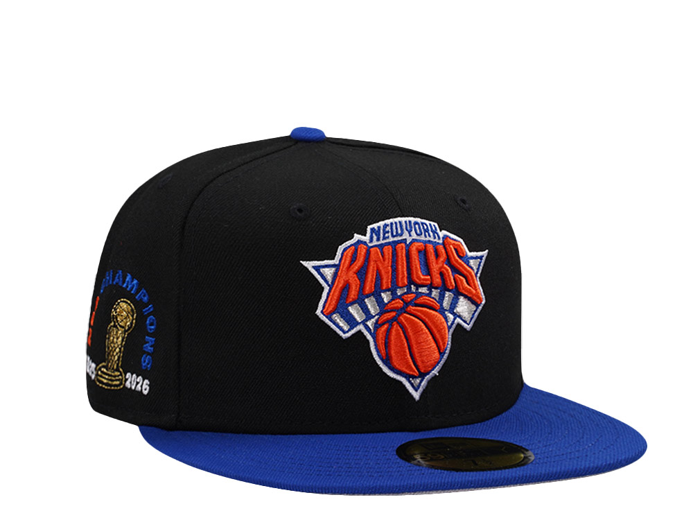 New Era New York Knicks NBA Champions 25-26 Black Two Tone Edition 59Fifty Fitted Hat