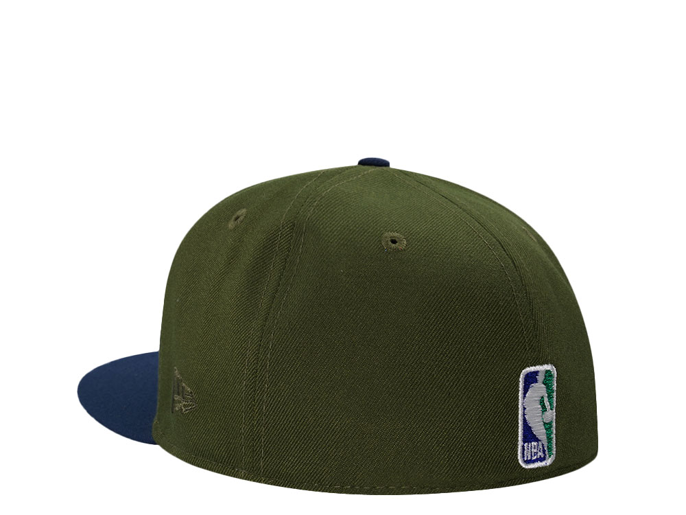 New Era Dallas Mavericks Rifle Oceanside Metallic Two Tone Edition 59Fifty Fitted Hat