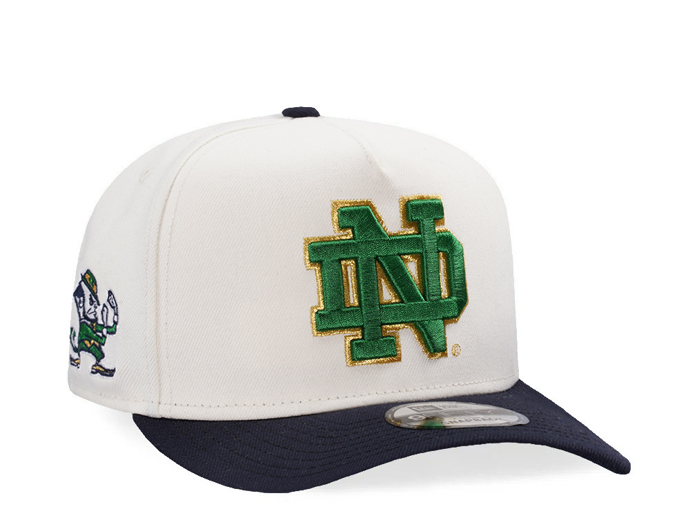 New Era Notre Dame Fighting Irish Chrome Two Tone Edition 9Fifty A Frame Snapback Hat