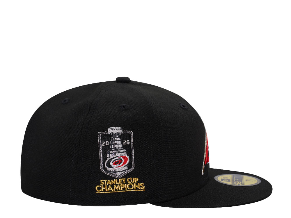 New Era Carolina Hurricanes Stanley Cup Champions 2026 Black Prime Edition 59Fifty Fitted Hat