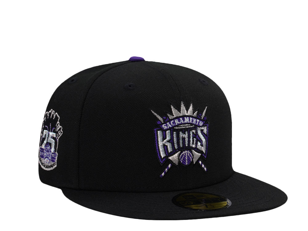 New Era Sacramento Kings 25th Anniversary Black Prime Edition 59Fifty Fitted Hat