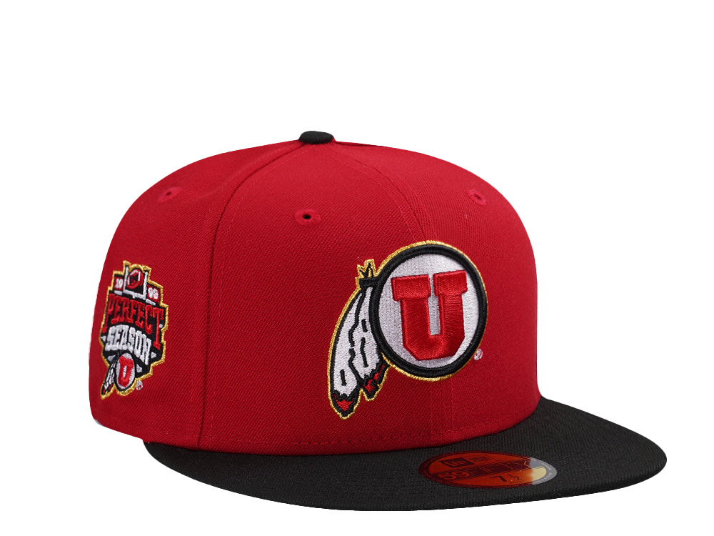New Era Utah Utes Perfect Season 2008 Scarlet Two Tone Edition 59Fifty Fitted Hat